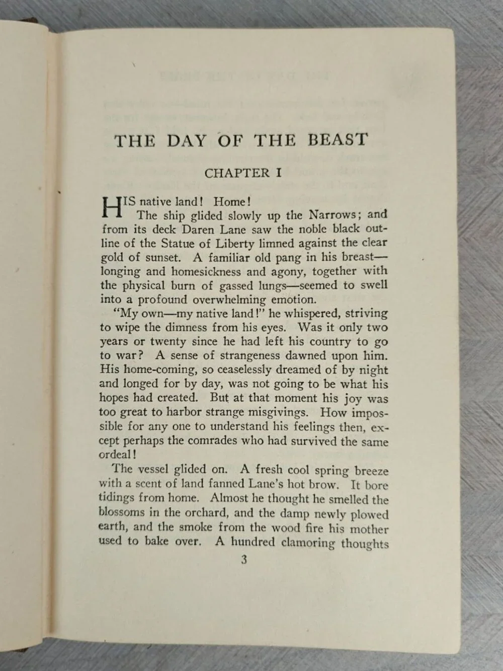 The Day Of The Beast Zane Grey 1922 Hardcover Western Fiction